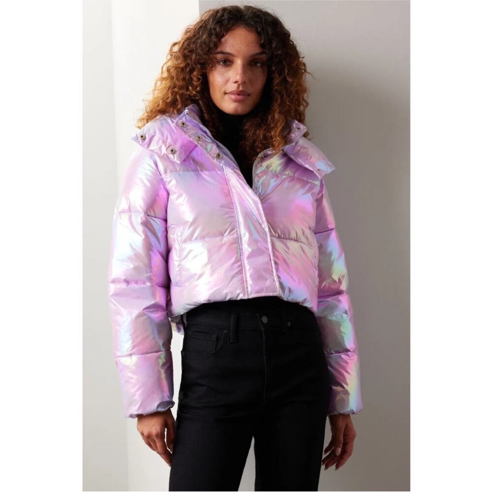 Unreal Fur Fractals Puffer Jacket, Size: XS